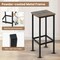 Costway 28" Bar Stools Set of 4 Backless Dining Stools with Footrest Sturdy Metal Frame